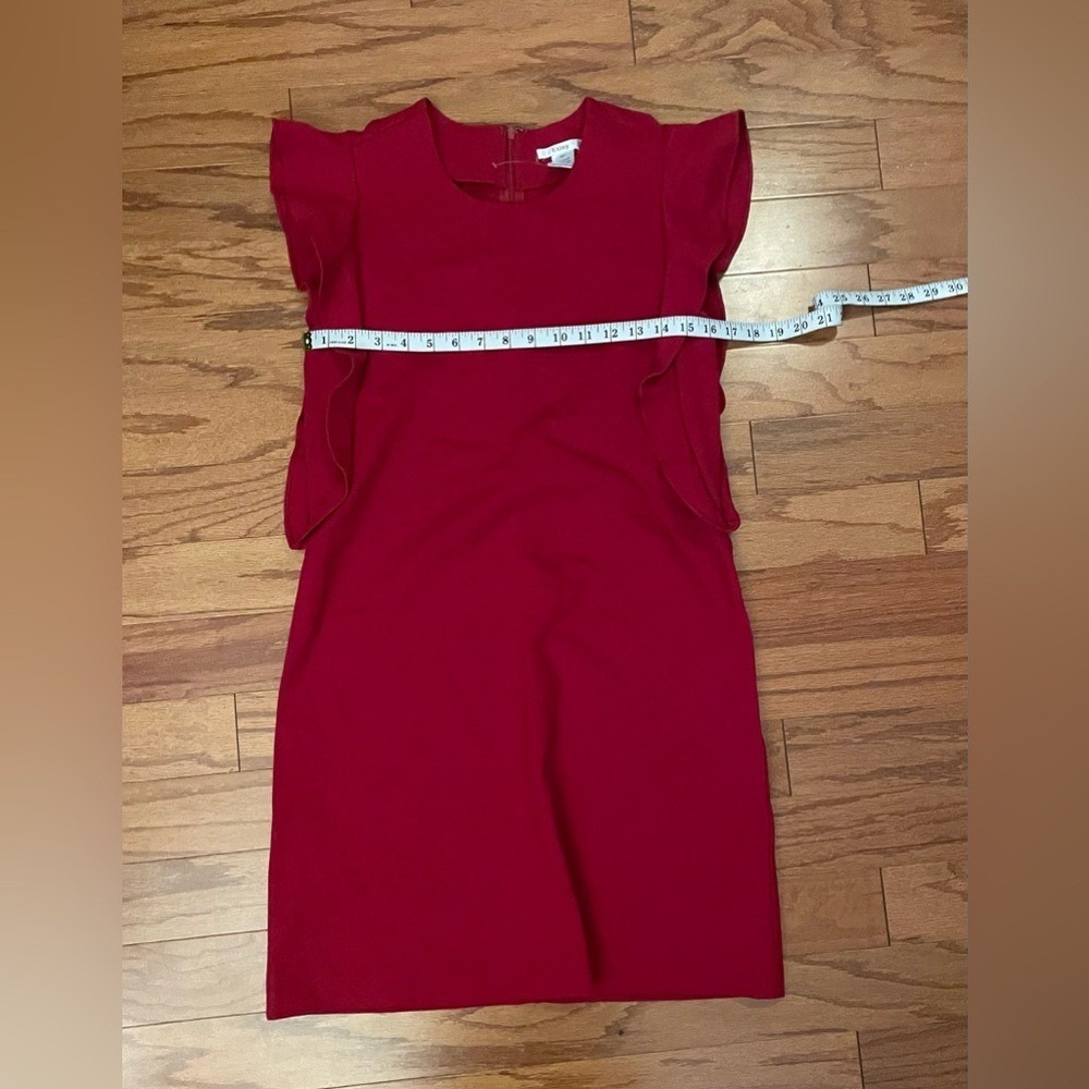 Esley- Rich Wine Mini Dress with Flowy Sleeves Size M - Picture 5 of 7